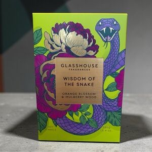Glasshouse Fragrances Candle - Wisdom of the Snake LIMITED EDITION 13.4oz